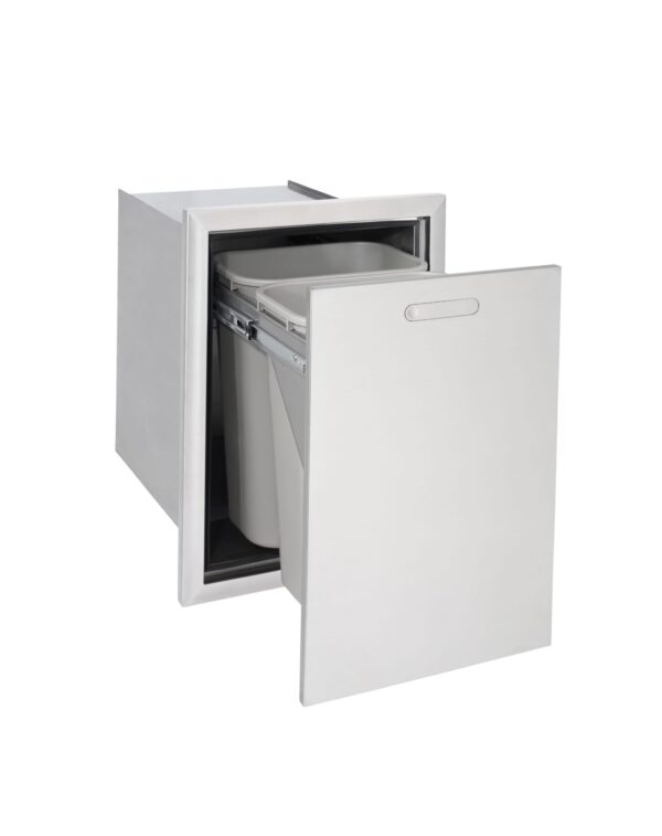 Professional Trash & Recycle Bin.  Includes two receptacles for recycling and trash
